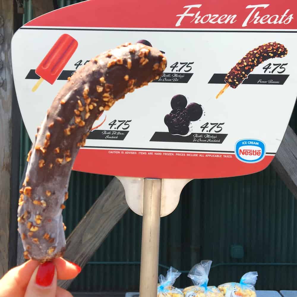 Clean Eats & Healthy Food in Disneyland- frozen banana