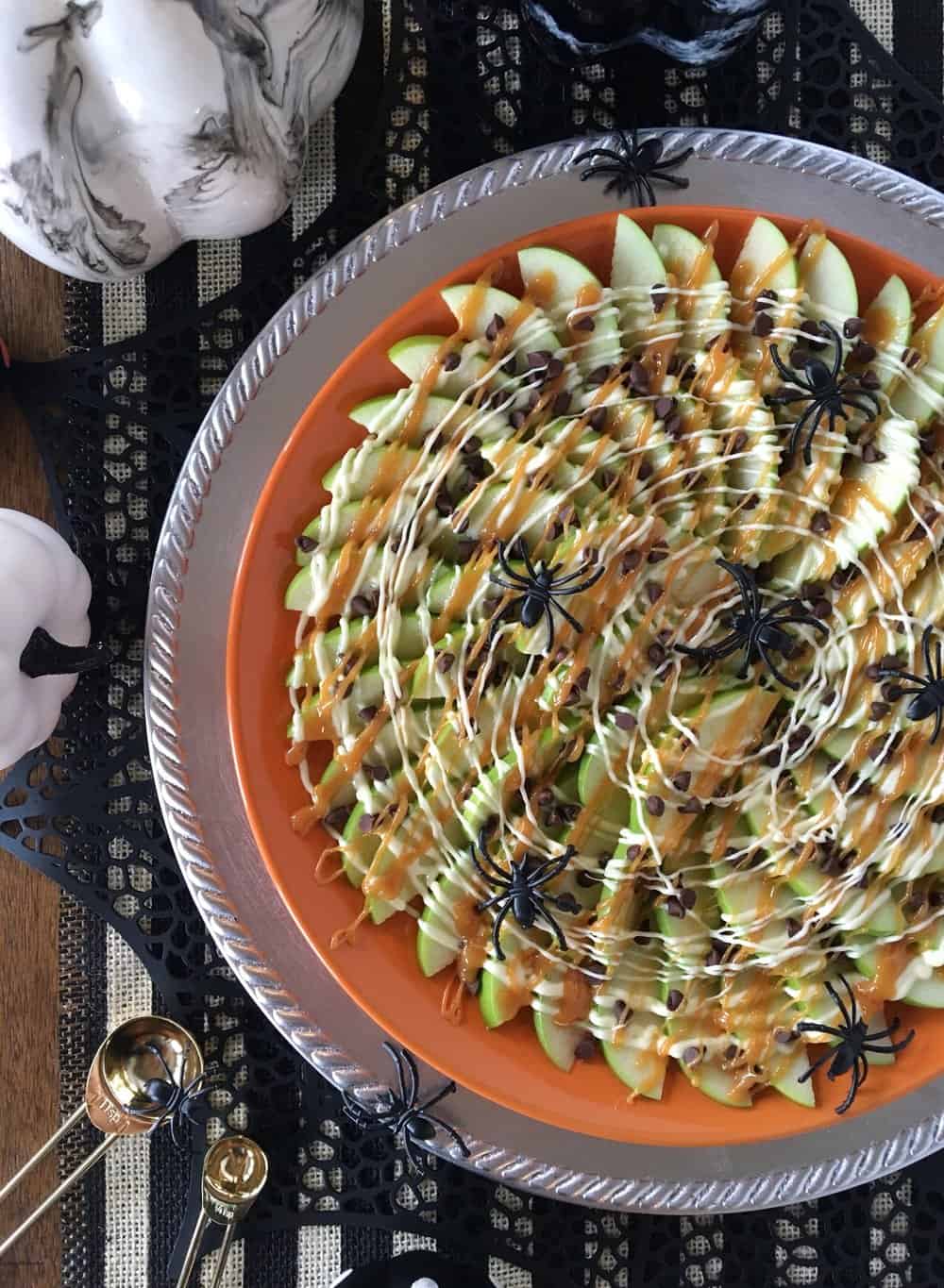 caramel apple nachos