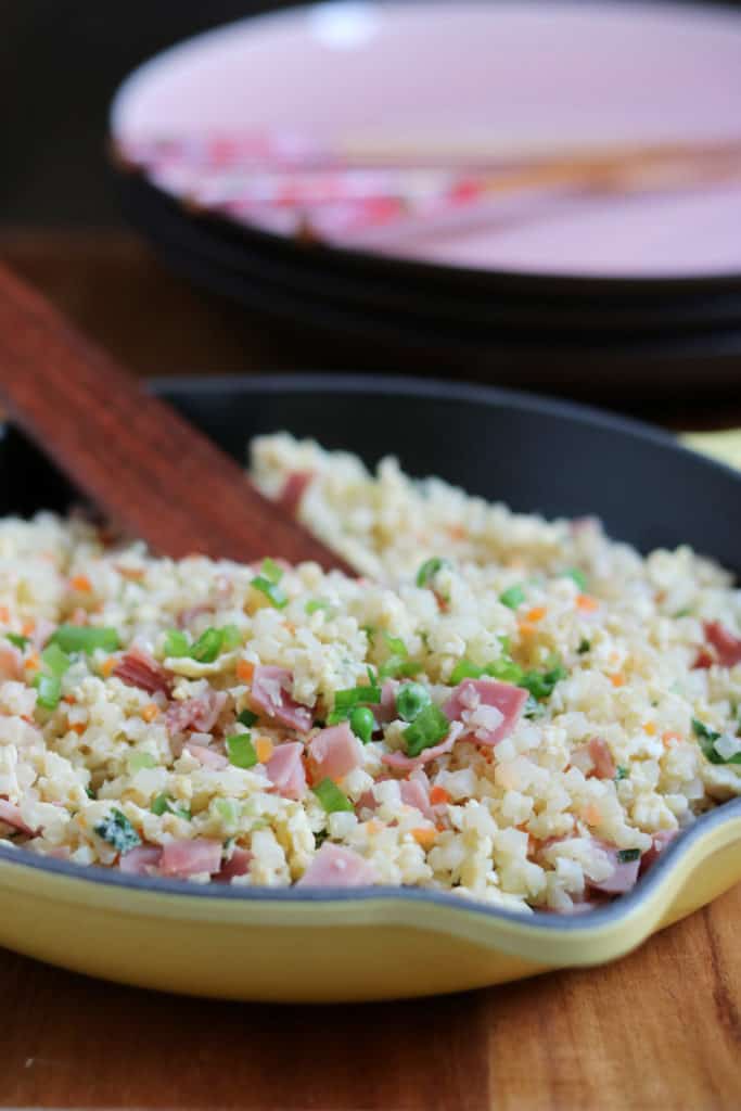 Quick Cauliflower Ham Fried Rice Clean Eats & Treats