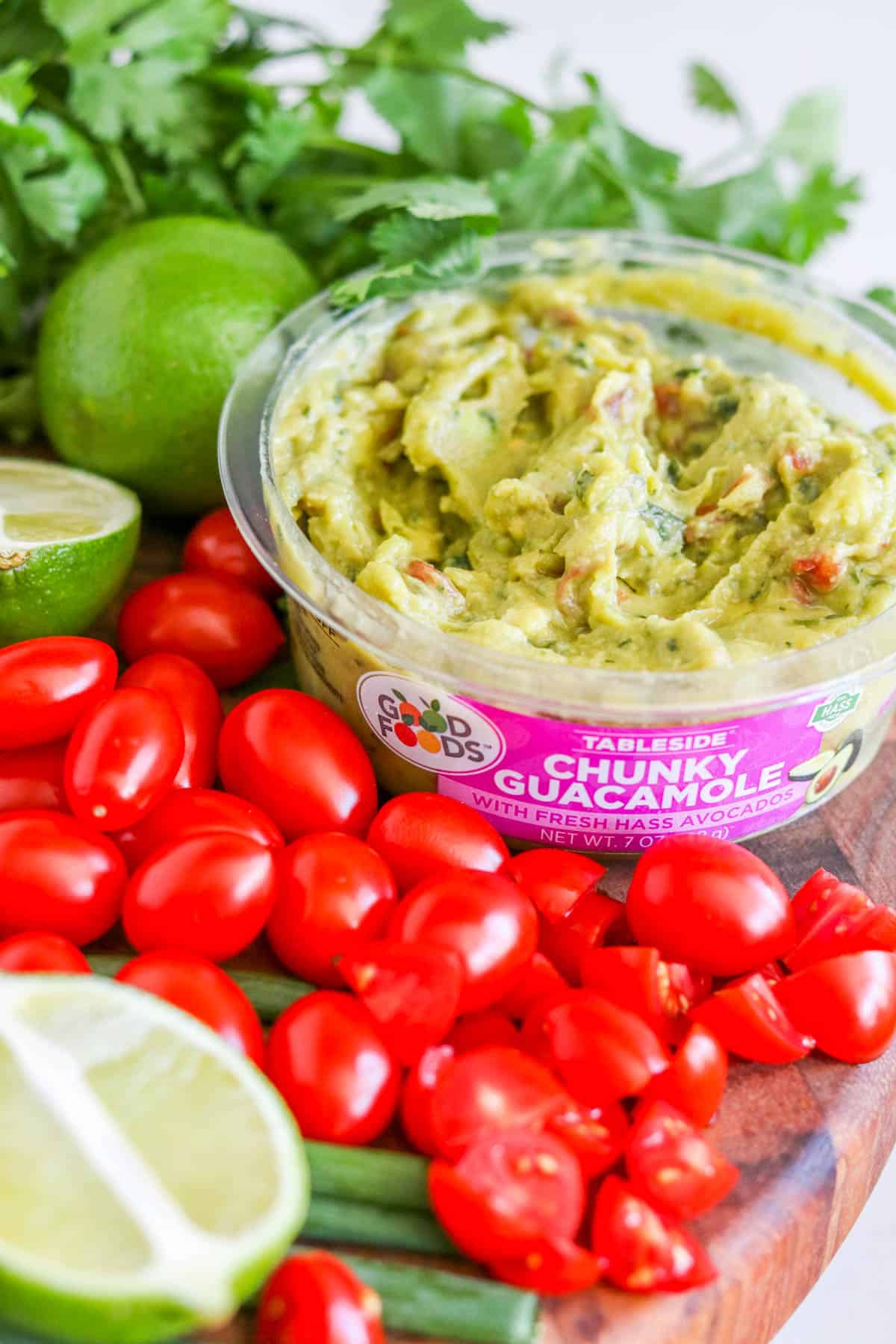 Layered Taco Dip with White Beans- good foods tableside chunky guacamole