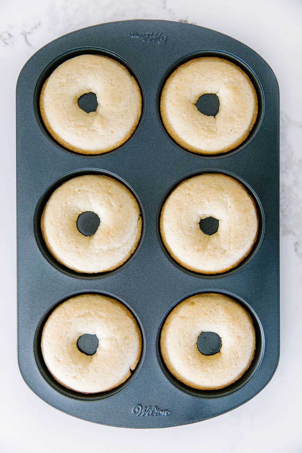 Baked Vegan Cake Donuts out of the oven