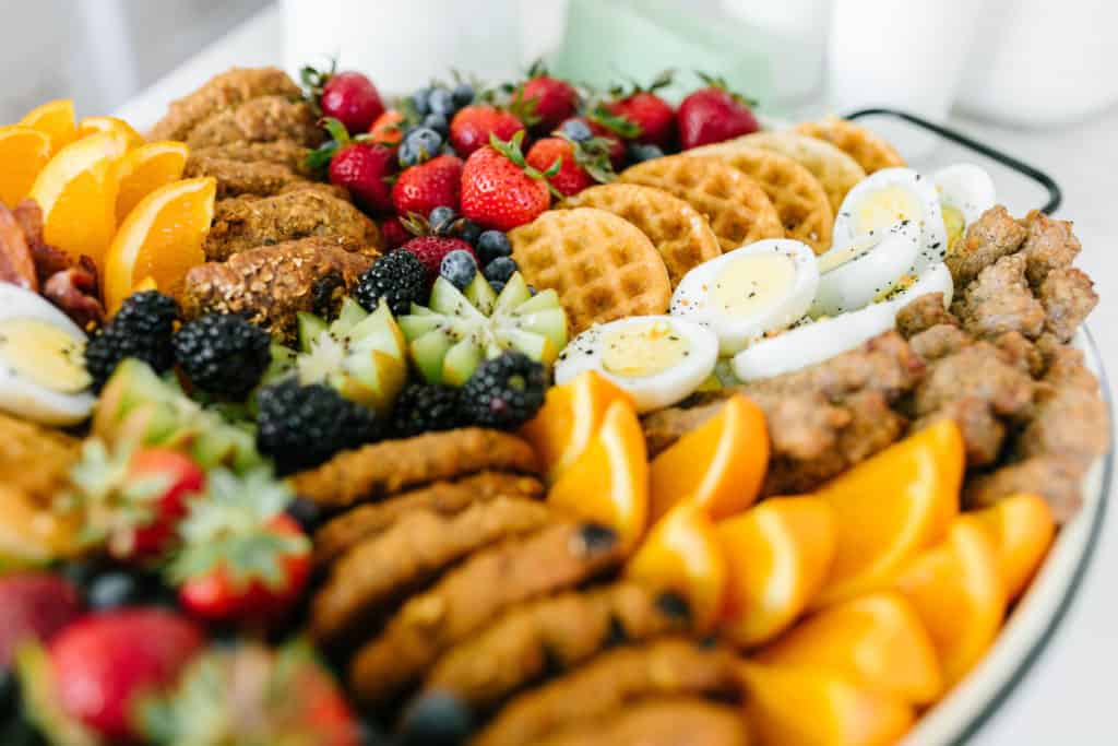 Kid-friendly breakfast platter