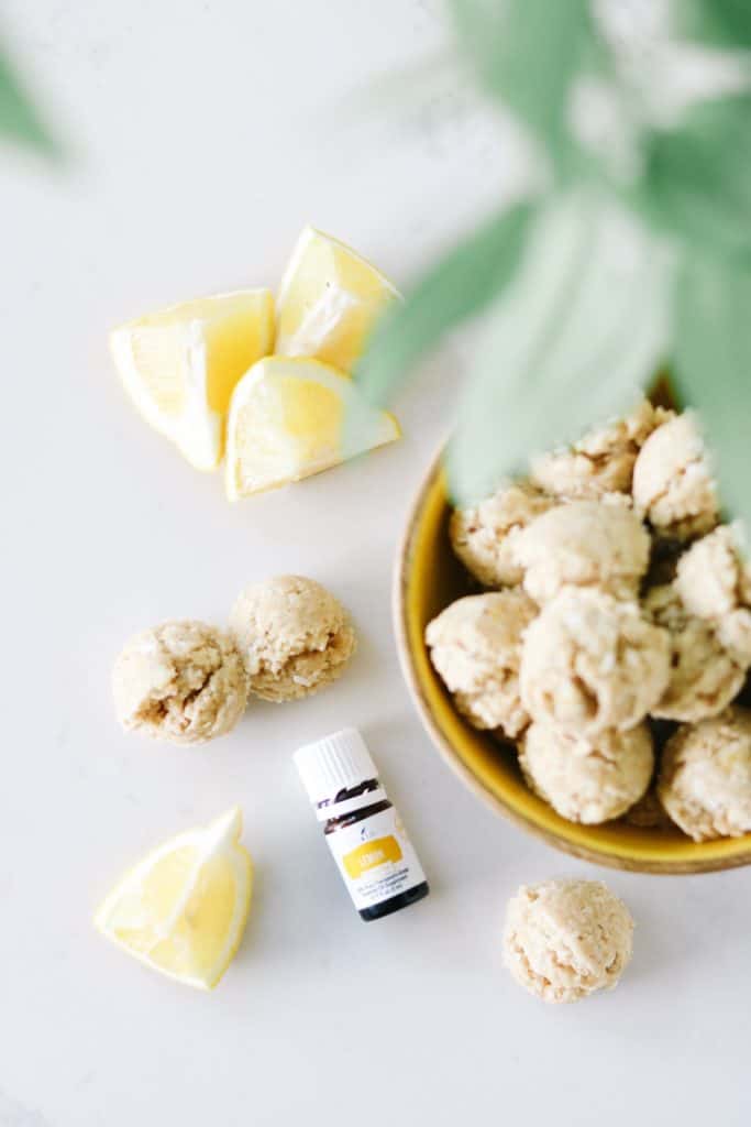 Luscious Lemon Powerballs using young living lemon vitality oil 