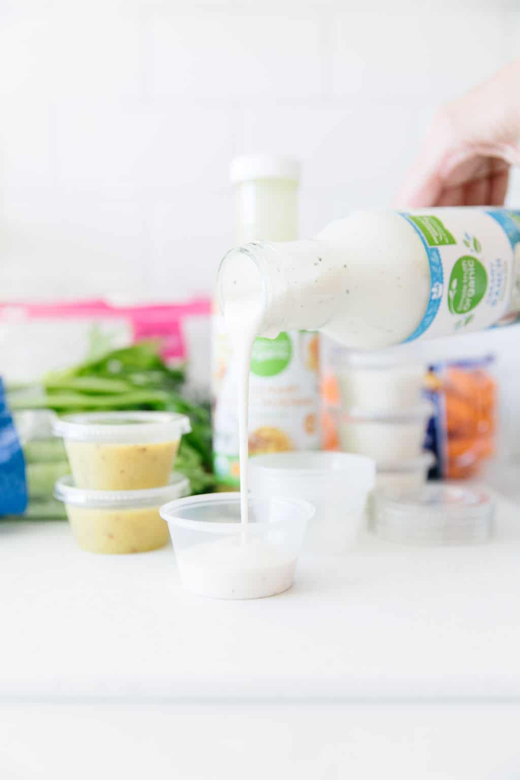 School Lunch ranch dressing dip cups