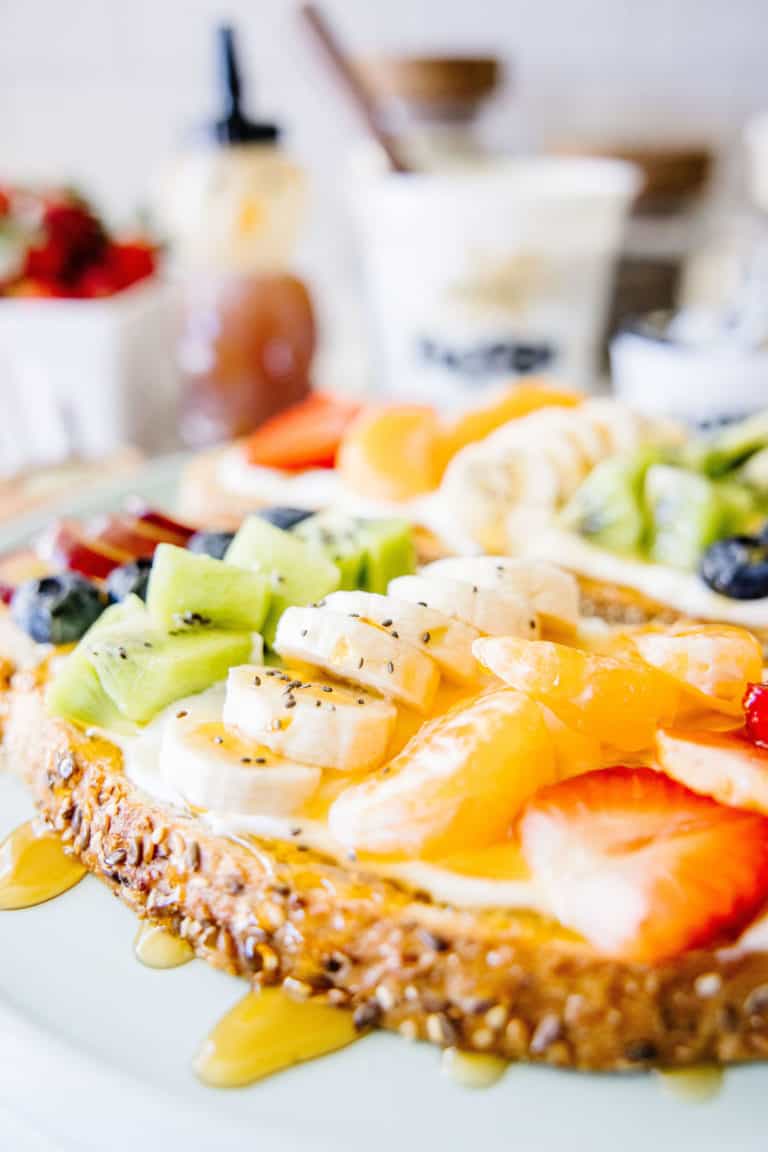 Fruit & Yogurt Parfait Toast Clean Eats & Treats